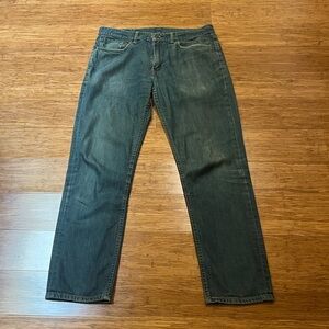 Levi's 511 Medium Dark Blue Straight Leg Denim Jeans. 34" X 32"